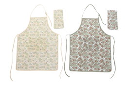 DKD Home Decor Set de 2 Delantales de Algodón IVY&amp;DAISY 2022 Surtido