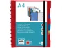 Liderpapel Carpeta A4 con 40 fundas intercambiables y 5 separadores Rojo