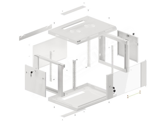 Lanberg Armario Rack 6U 600x450 Gris WF01-6406-10S