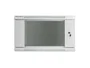 Lanberg Armario Rack 19 Pulgadas 6U 600x450 Gris con Puerta de Cristal