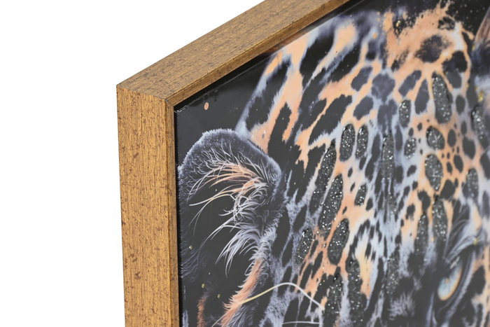 DKD Home Decor Cuadro Lienzo Leopardo Lacado Pack de 2 DKD Home Decor Cuadro Lienzo Leopardo Lacado Pack de 2
