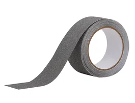 Q-connect Cinta Antideslizante Gris 5 m x 50 mm para Escaleras, Pasillos y Rampas - Prevención de Caídas en Hogar y Trabajo