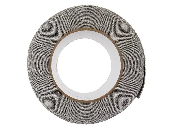 Q-connect Cinta Antideslizante Gris 5 m x 50 mm para Escaleras, Pasillos y Rampas - Prevención de Caídas en Hogar y Trabajo