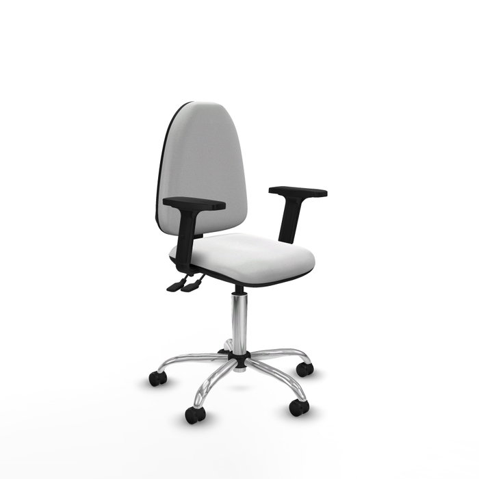 PIQUERAS Y CRESPO Silla de oficina Aýna en Blanco con Brazos 2D PIQUERAS Y CRESPO Silla de oficina Aýna en Blanco con Brazos 2D