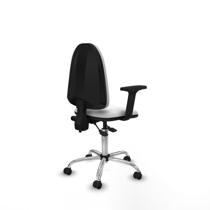 PIQUERAS Y CRESPO Silla de oficina Aýna en Blanco con Brazos 2D PIQUERAS Y CRESPO Silla de oficina Aýna en Blanco con Brazos 2D