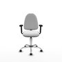 PIQUERAS Y CRESPO Silla de oficina Aýna en Blanco con Brazos 2D