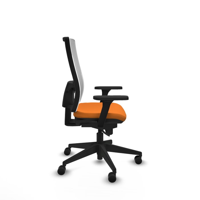 PIQUERAS Y CRESPO Silla de oficina Horna con mecanismo Sincro, Naranja y Blanco PIQUERAS Y CRESPO Silla de oficina Horna con mecanismo Sincro, Naranja y Blanco