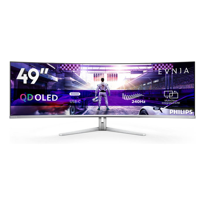 Philips Evnia 8000 49M2C8900 Monitor Curvo QD-OLED 48.9 pulg