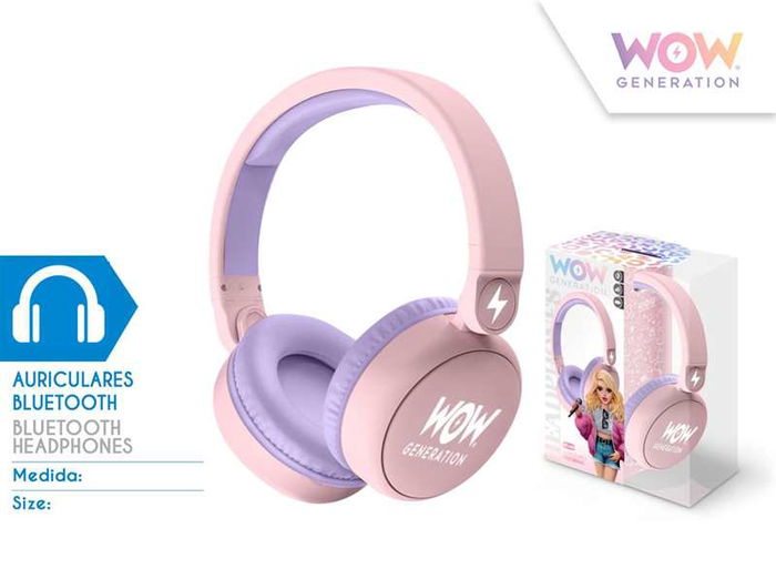 Wow Generation Auriculares Inalámbricos Bluetooth para Niños - Auriculares con Pilas Incluidas, Edad Recomendada 4+ Años, Material Plástico