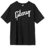 Gibson T-Shirts - Distressed Gibson Logo T (Black), Large