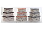 DKD Home Decor Set de 3 Cajas de Almacenaje Pinceladas en Poliéster