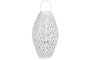 DKD Home Decor Portavelas Blanco Bambu Cristal 32 x 60 x 32 cm (2 Unidades)