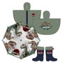 Poncho Impermeable con Capucha Jurassic Park Verde 5-6 Años
