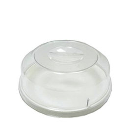 AMC Politray Tapa Cúpula para Vajilla de Policarbonato Translúcido, Diámetro 21.4 cm (22 cm) (Set de 50)