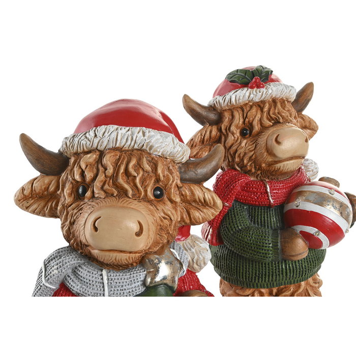 DKD Home Decor Figura LED Magnesia Multicolor Surtido de 2 Piezas