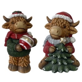 DKD Home Decor Figura LED Magnesia Multicolor Surtido de 2 Piezas