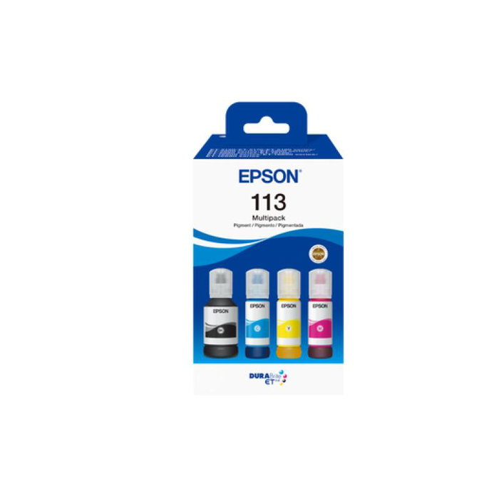 Epson Multipack de tinta EcoTank 113 (C13T06B640) - Negro, Cian, Magenta, Amarillo