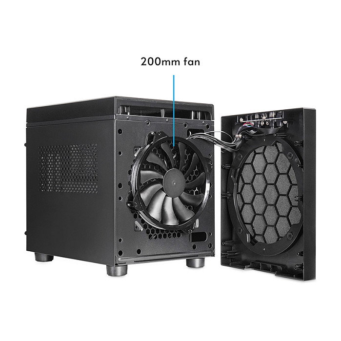 Chieftec The Cube 3.2 CI-03B-OP Caja PC Cubo Negro micro ATX Mini-ATX con USB Tipo C Chieftec The Cube 3.2 CI-03B-OP Caja PC Cubo Negro micro ATX Mini-ATX con USB Tipo C