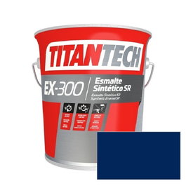 Titan Esmalte S/R EX300 Azul Cobalto Ral 5013 4L Sintético Industrial