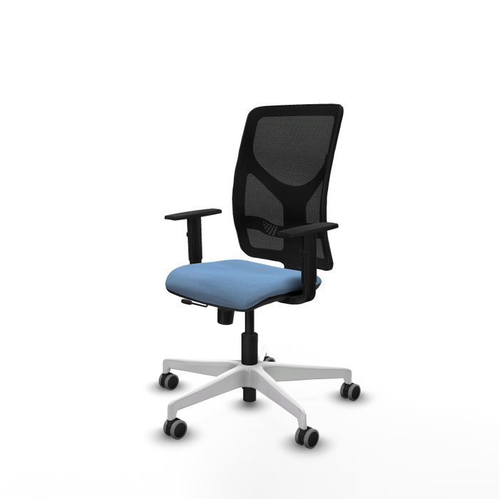 PIQUERAS Y CRESPO Silla de oficina Motilla Azul cielo y Negro PIQUERAS Y CRESPO Silla de oficina Motilla Azul cielo y Negro