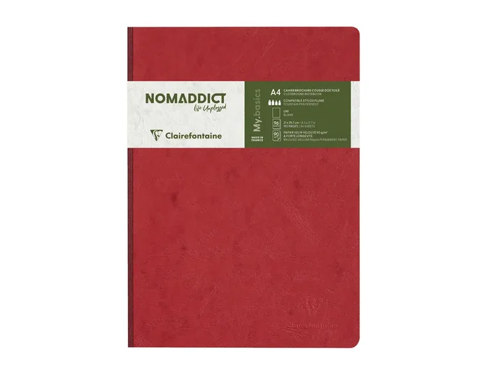Clairefontaine Cuaderno Age Bag DIN A4 Tapa Dura 192 Páginas Lisas Rojo Clairefontaine Cuaderno Age Bag DIN A4 Tapa Dura 192 Páginas Lisas Rojo