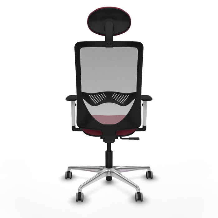 PIQUERAS Y CRESPO Silla de oficina Zulema con mecanismo Sincro, color Granate y Gris PIQUERAS Y CRESPO Silla de oficina Zulema con mecanismo Sincro, color Granate y Gris