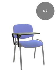 PIQUERAS Y CRESPO Kit de 2 brazos derechos y 2 palas de escritura en PVC para sillas ISO