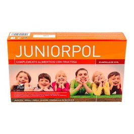 PLANTAPOL Junior Pol 20Amp. Energía y Defensas para Niños con Jalea Real y Omega 3