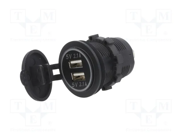 4CARMEDIA Alimentador USB con 2 puertos USB A para coche