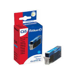 Pelikan Cartucho de Tinta Compatible Canon C65 CLI571C XL Cian