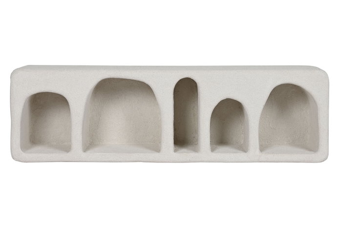 DKD Home Decor Estantería de Pared Abeto MDF 100x18x30 Blanco DKD Home Decor Estantería de Pared Abeto MDF 100x18x30 Blanco