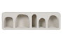 DKD Home Decor Estantería de Pared Abeto MDF 100x18x30 Blanco