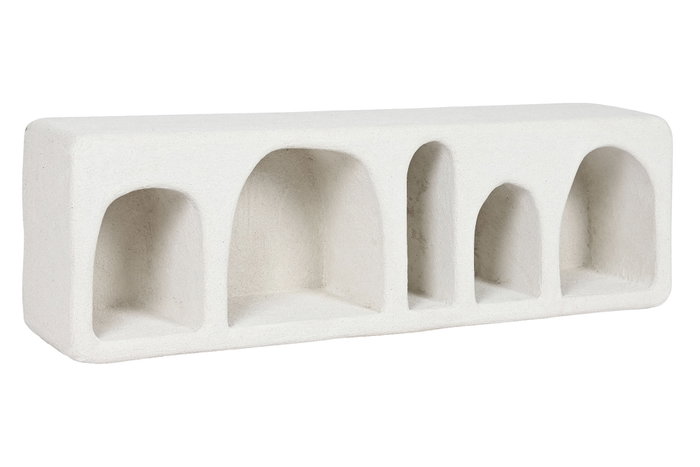 DKD Home Decor Estantería de Pared Abeto MDF 100x18x30 Blanco DKD Home Decor Estantería de Pared Abeto MDF 100x18x30 Blanco