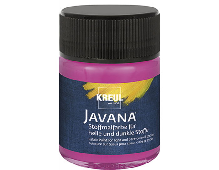 Kreul Pintura para textil opaca magenta 50ml JAVANA TEX Kreul Pintura para textil opaca magenta 50ml JAVANA TEX