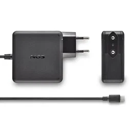 NGS Cargador de Pared GaN USB-C 65W Negro GAN65W-C