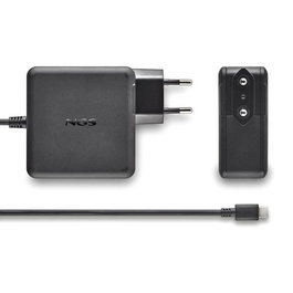 NGS GAN65W-C Cargador de Pared 65W USB-C GaN PD3.0 para Ordenador Portátil y Smartphone, Negro