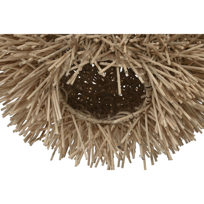 DKD Home Decor Set de 2 Pantallas de Bambú Hecho a Mano Natural 60x60x60