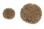 DKD Home Decor Set de 2 Pantallas de Bambú Hecho a Mano Natural 60x60x60