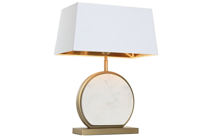DKD Home Decor India lamps 1c25 Lámpara Sobremesa Dorado Blanco 44 x 73 x 28 cm DKD Home Decor India lamps 1c25 Lámpara Sobremesa Dorado Blanco 44 x 73 x 28 cm