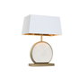 DKD Home Decor Lámpara de Sobremesa Acero y Mármol Mate Dorado y Blanco