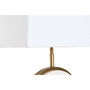 DKD Home Decor Lámpara de Sobremesa Acero y Mármol Mate Dorado y Blanco