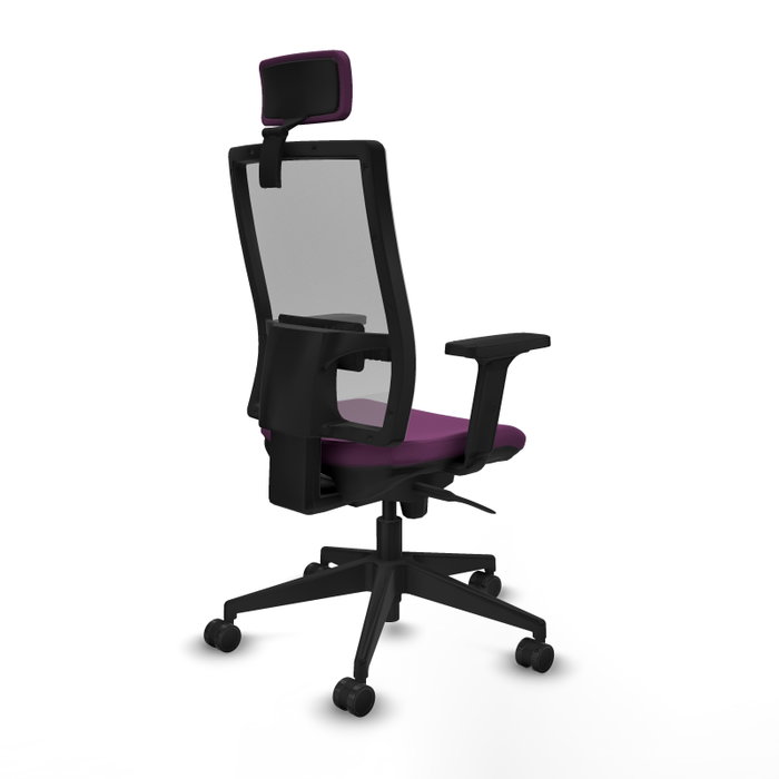 PIQUERAS Y CRESPO Silla de oficina Horna con mecanismo Sincro, Morado y Gris PIQUERAS Y CRESPO Silla de oficina Horna con mecanismo Sincro, Morado y Gris