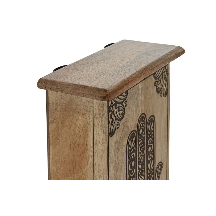 DKD Home Decor Guardallaves HAMSA Grabado Natural