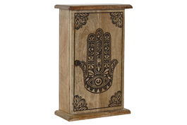 DKD Home Decor Hamsa 24 Guardallaves Natural 7.5 x 28 x 18 cm