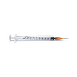 Jeringa 3 Cuerpos 1ml con Aguja Nipro 100ud