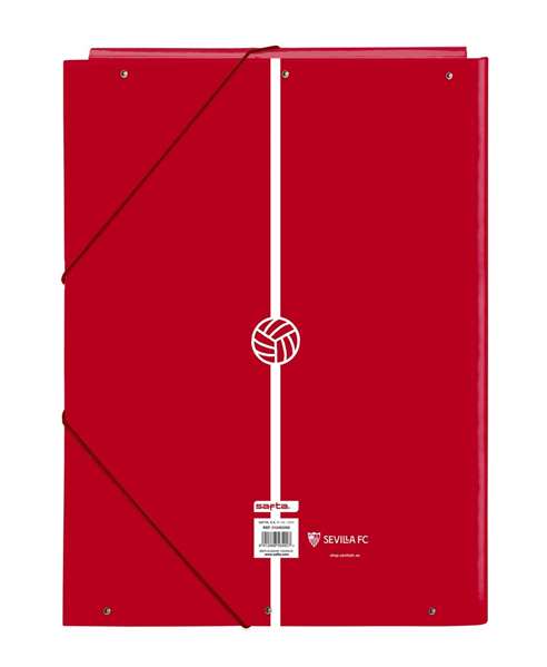 Safta Carpeta folio 3 solapas Sevilla FC 26x33,5x2,5 cm