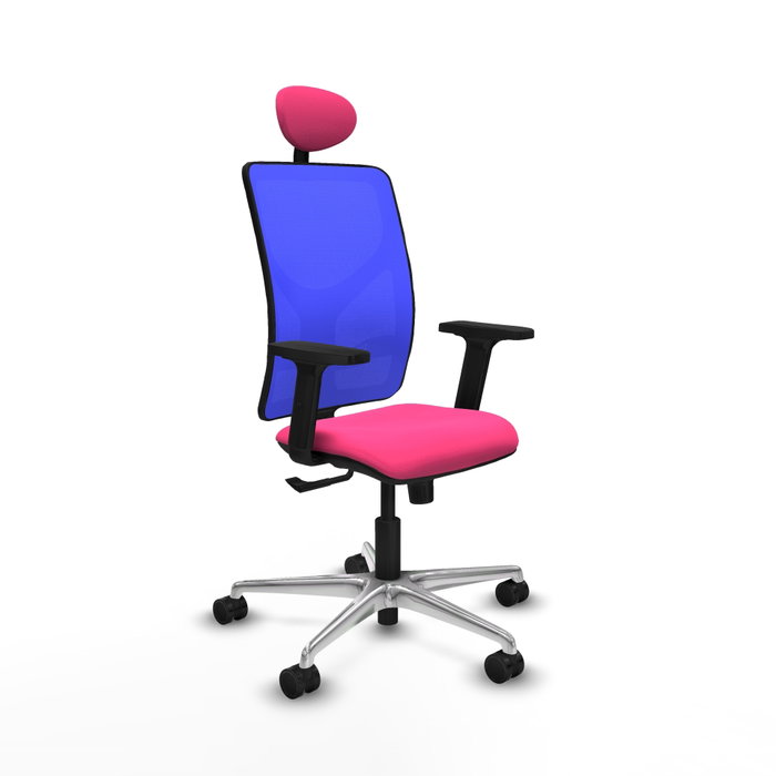 PIQUERAS Y CRESPO Silla de oficina Motilla Rosa y Azul PIQUERAS Y CRESPO Silla de oficina Motilla Rosa y Azul
