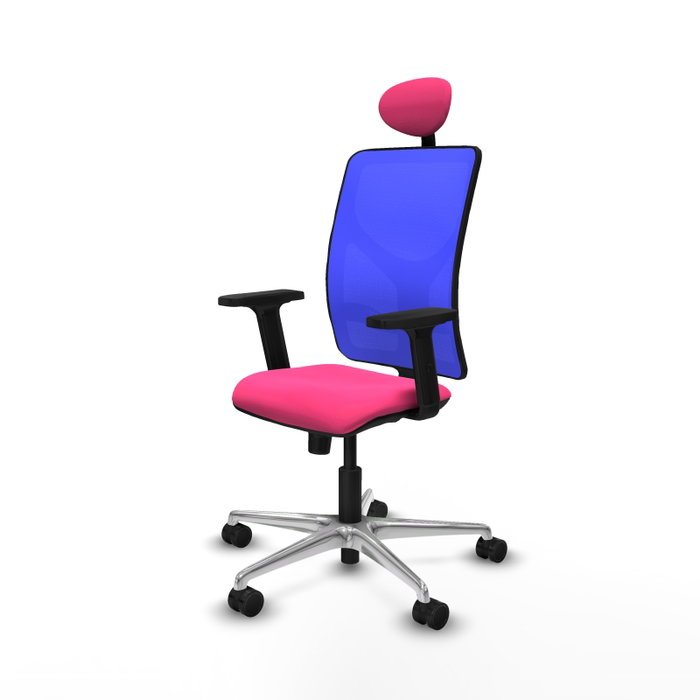 PIQUERAS Y CRESPO Silla de oficina Motilla Rosa y Azul PIQUERAS Y CRESPO Silla de oficina Motilla Rosa y Azul