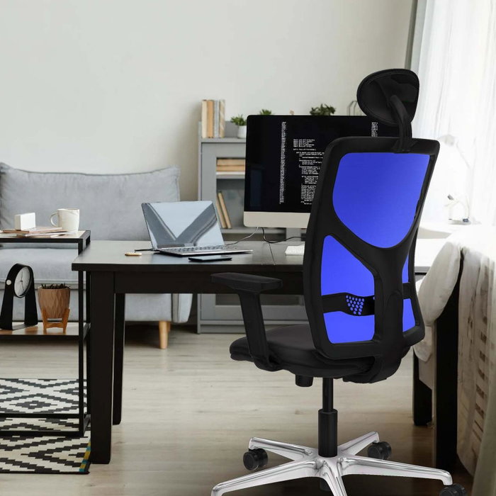 PIQUERAS Y CRESPO Silla de oficina Motilla Rosa y Azul PIQUERAS Y CRESPO Silla de oficina Motilla Rosa y Azul