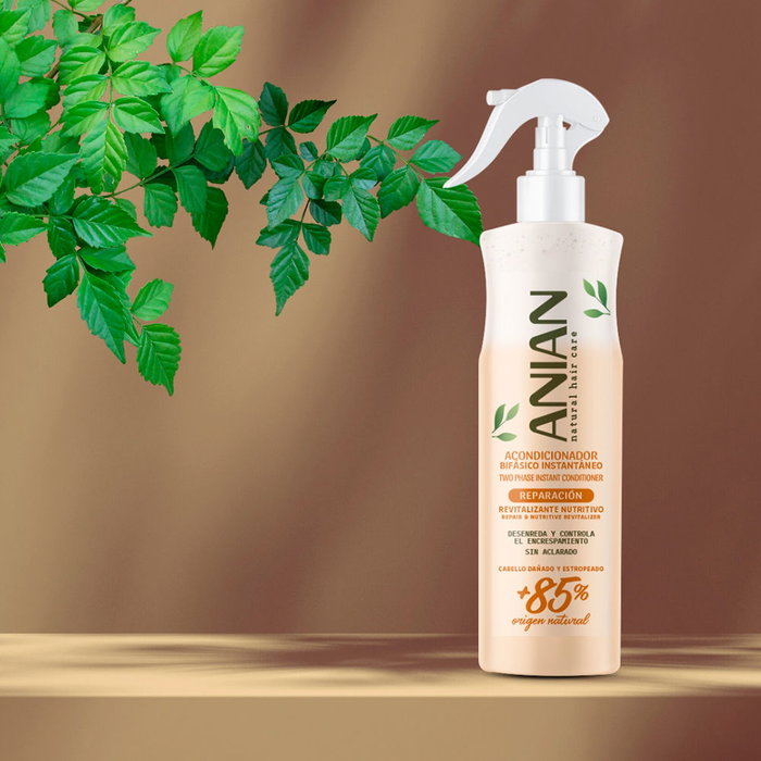 Anian Acondicionador Bifásico Reparación y Antiencrespamiento para Cabello Dañado - 400 ml